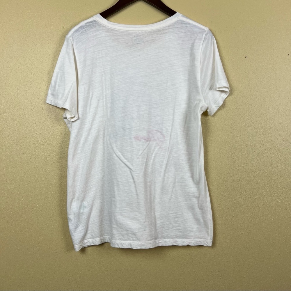 J. Crew T-Shirt Tee 100% Cotton Paris Cafe Graphic - Picture 3 of 7
